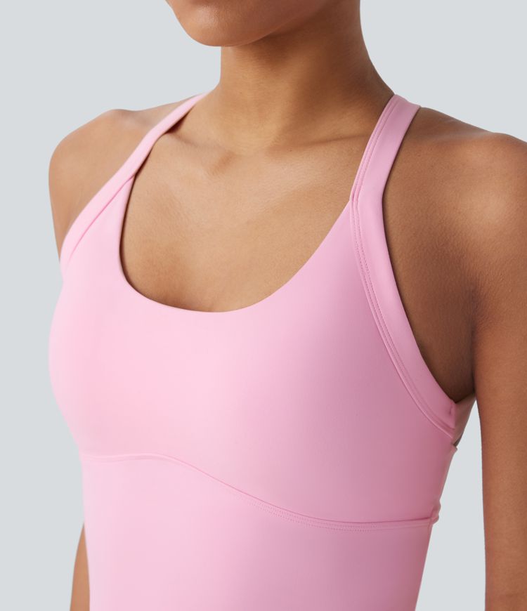 SoftlyZero™ Plush Cut Out Yoga Tank Top A-C Cups