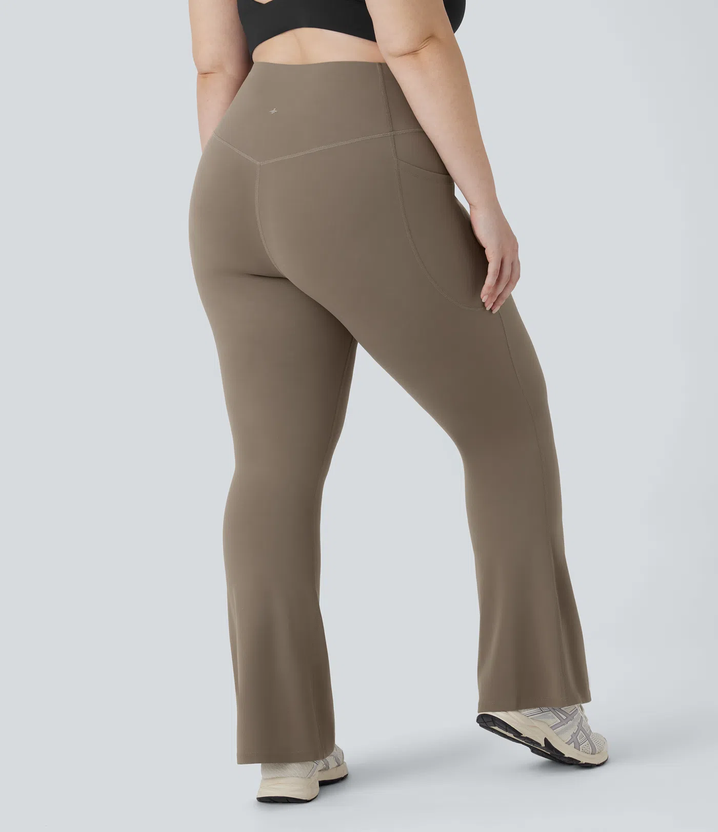 SoCinched High Waisted Tummy Control Side Pocket Shaping Yoga UltraSculpt Bootcut Plus Size Leggings