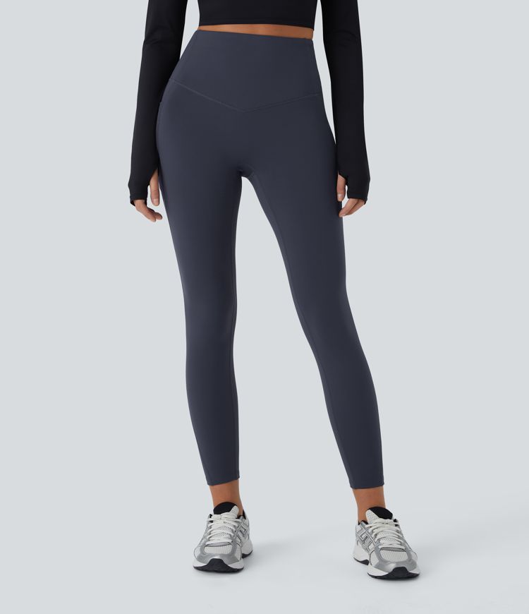 SoftlyZero™ Plush Thermal High Waisted Tummy Control Pocket Workout Leggings