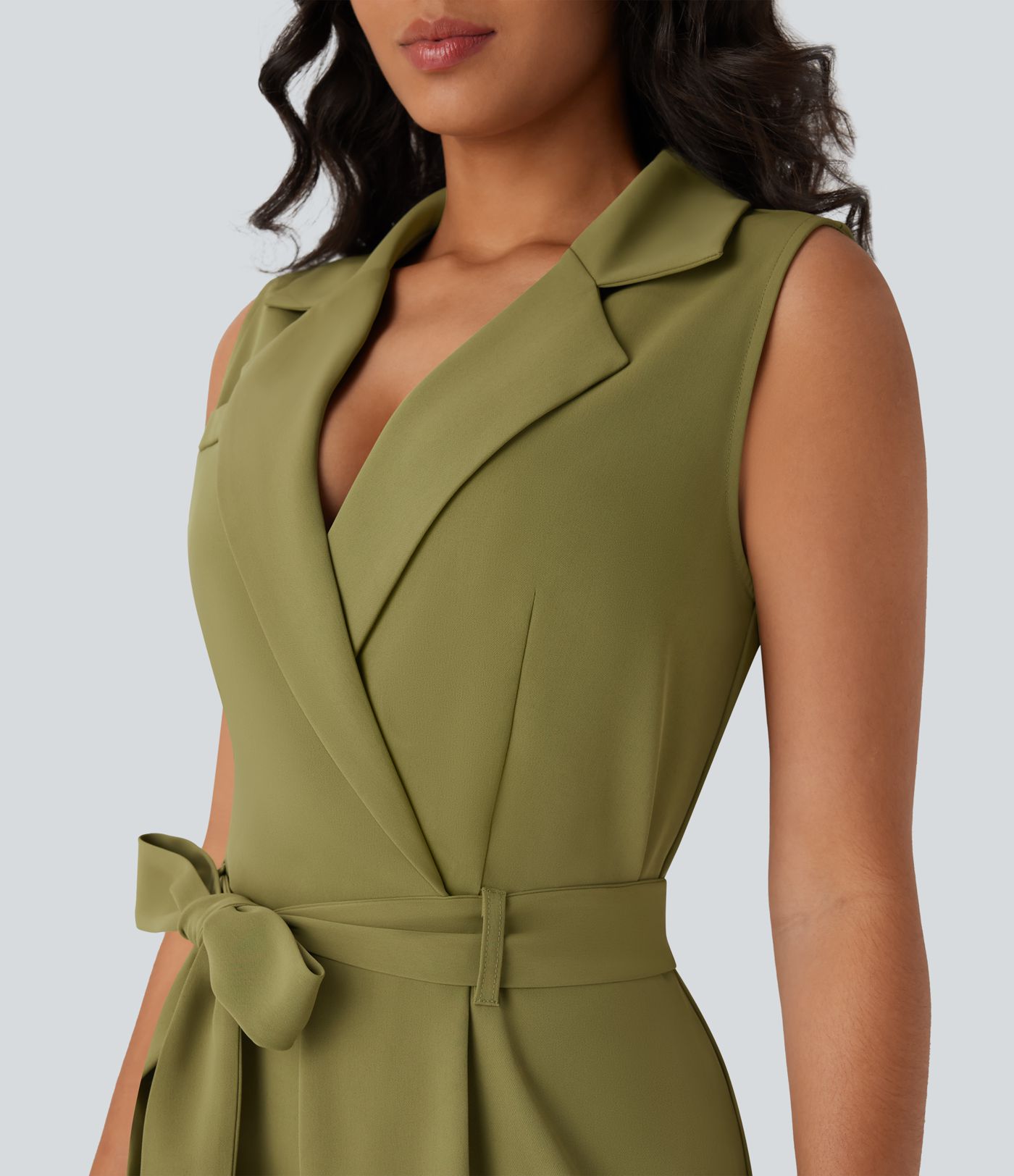 Hawaiir Gürtel-Arbeits-Blazer-Jumpsuit