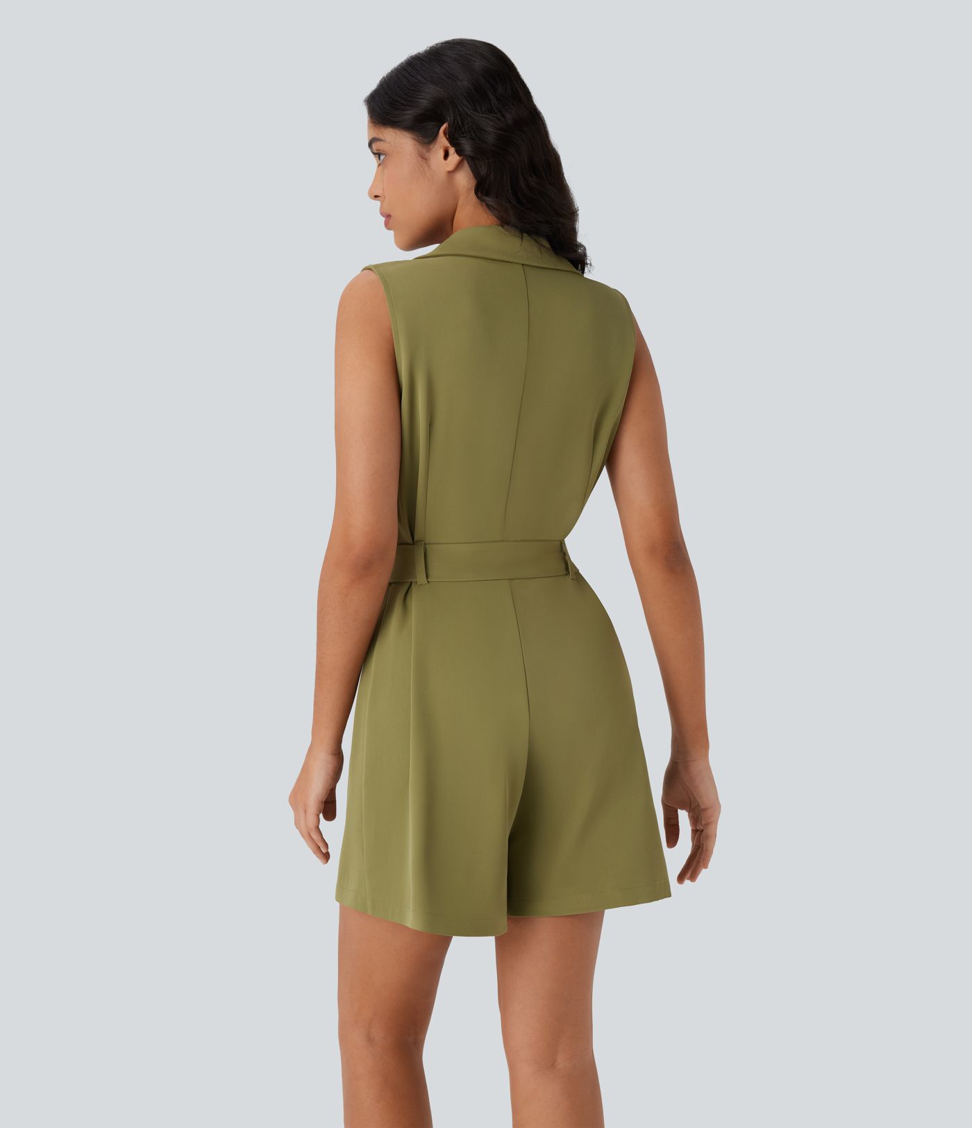 Hawaiir Gürtel-Arbeits-Blazer-Jumpsuit