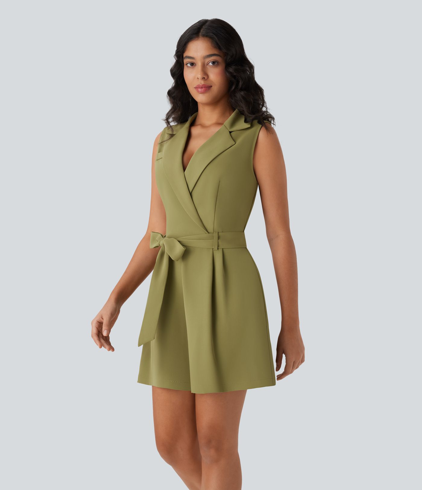 Hawaiir Gürtel-Arbeits-Blazer-Jumpsuit