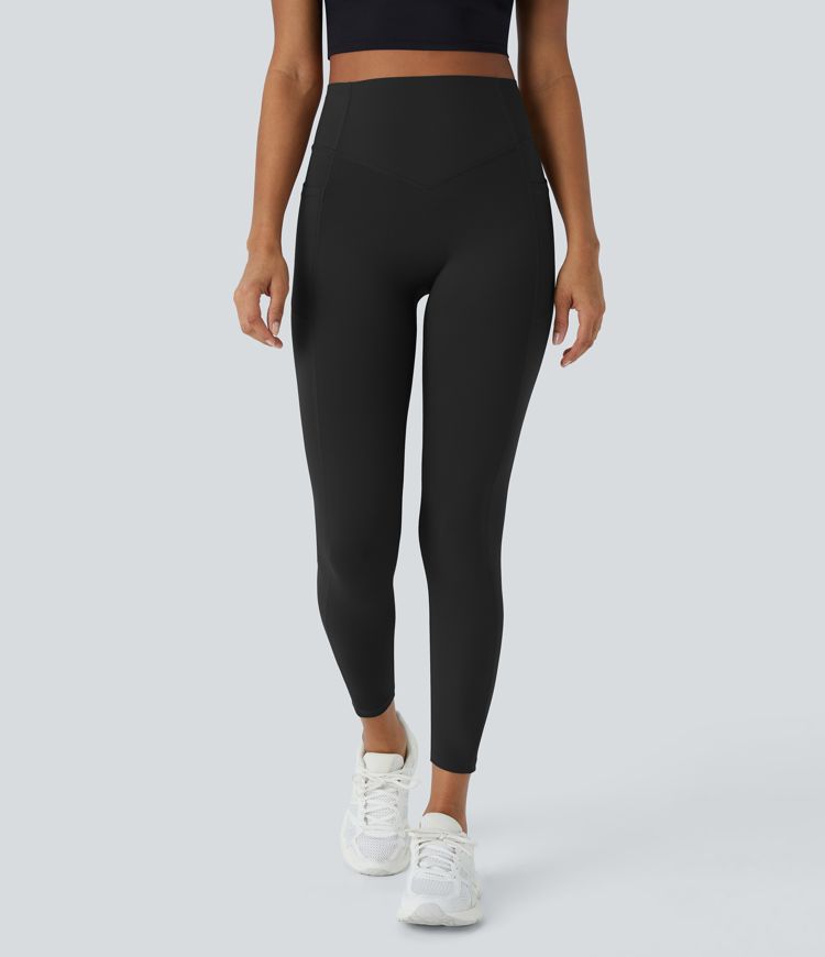 Halara UltraSculpt™ SoCinched High Waisted Scrunch Butt Lifting Tummy Control Shaping Training Leggings with Pockets