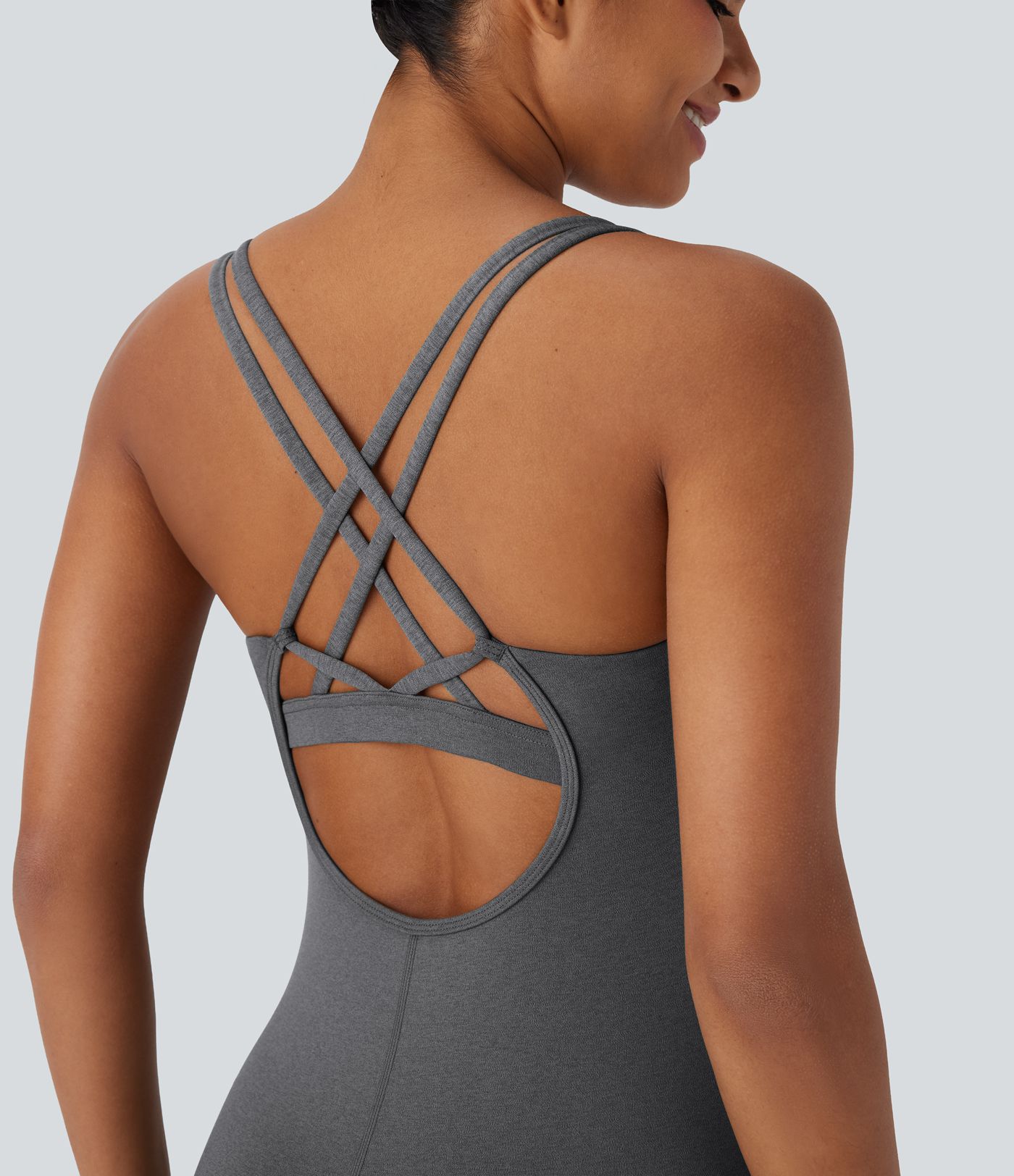 Schnell trocknender Yoga-Einteiler