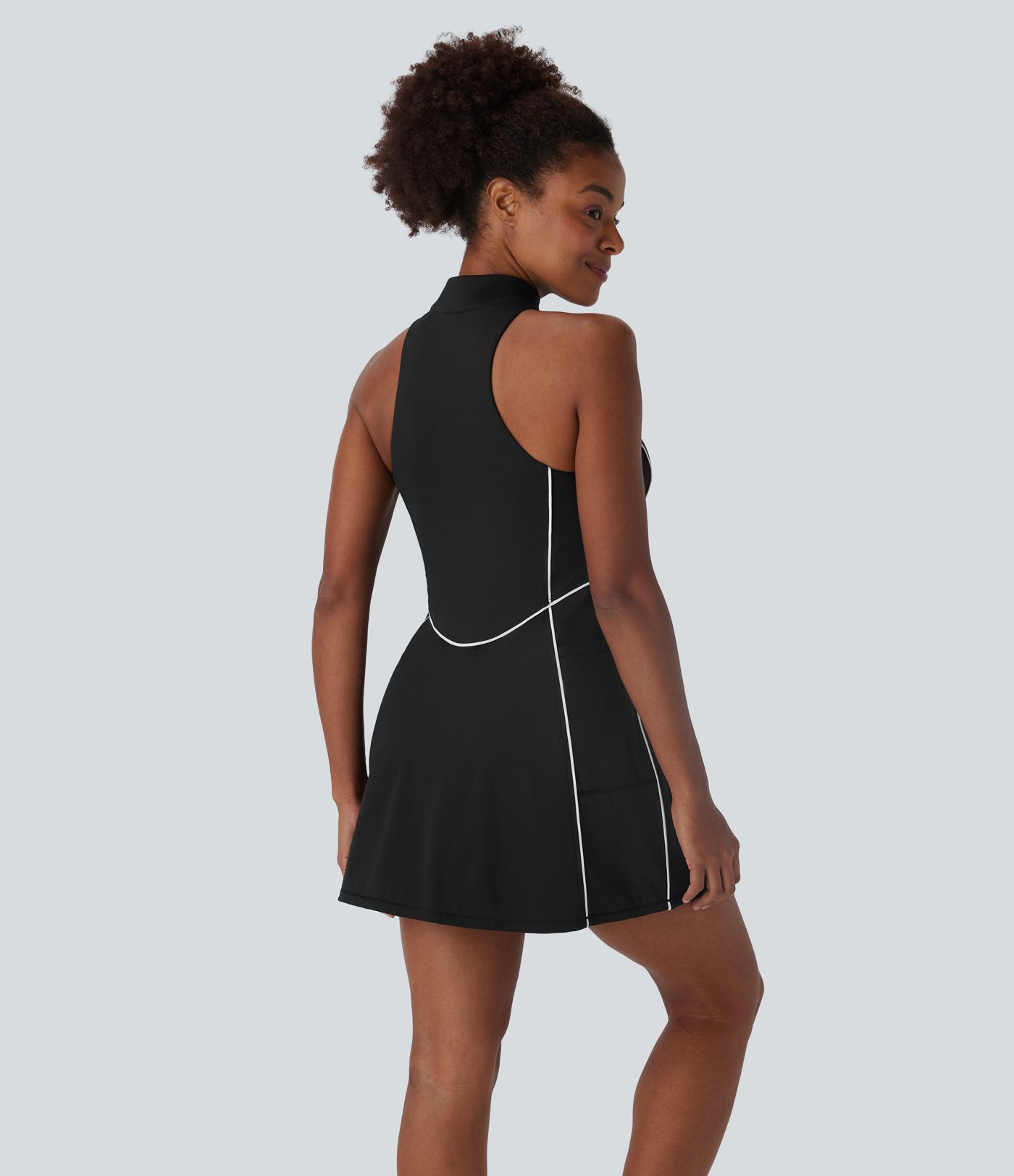 Robe golf active mini Softlyzero™ séchage rapide sans manches demi-zip avec poches latérales - Golf Tee