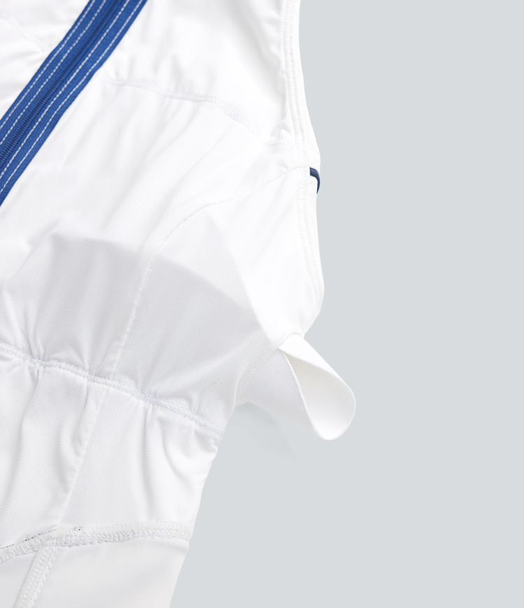 Softlyzero™ QuickDry ärmelloses Mini-Golf-Aktivkleid mit halbem Reißverschluss und Seitentaschen – Golf-Tee