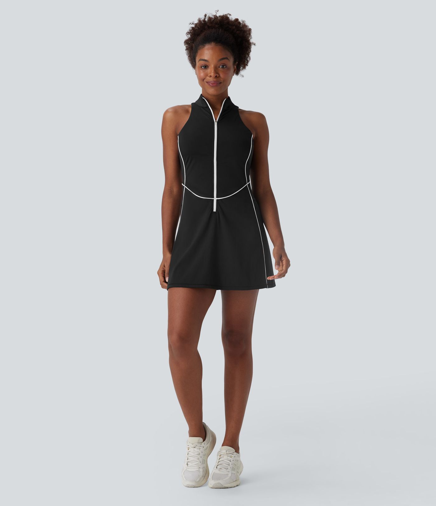 Robe golf active mini Softlyzero™ séchage rapide sans manches demi-zip avec poches latérales - Golf Tee