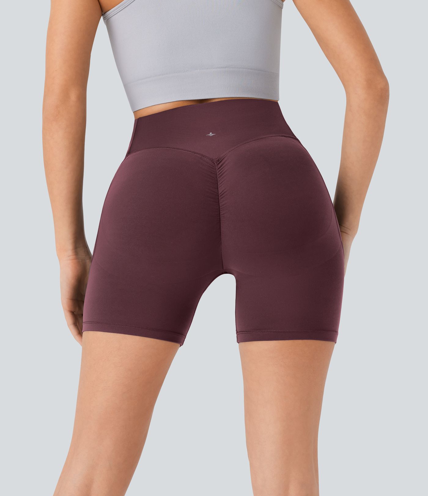 Halara UltraSculpt™ High Waisted Scrunch Butt Lifting Tummy Control Pocket Shaping Workout Biker Shorts 5''
