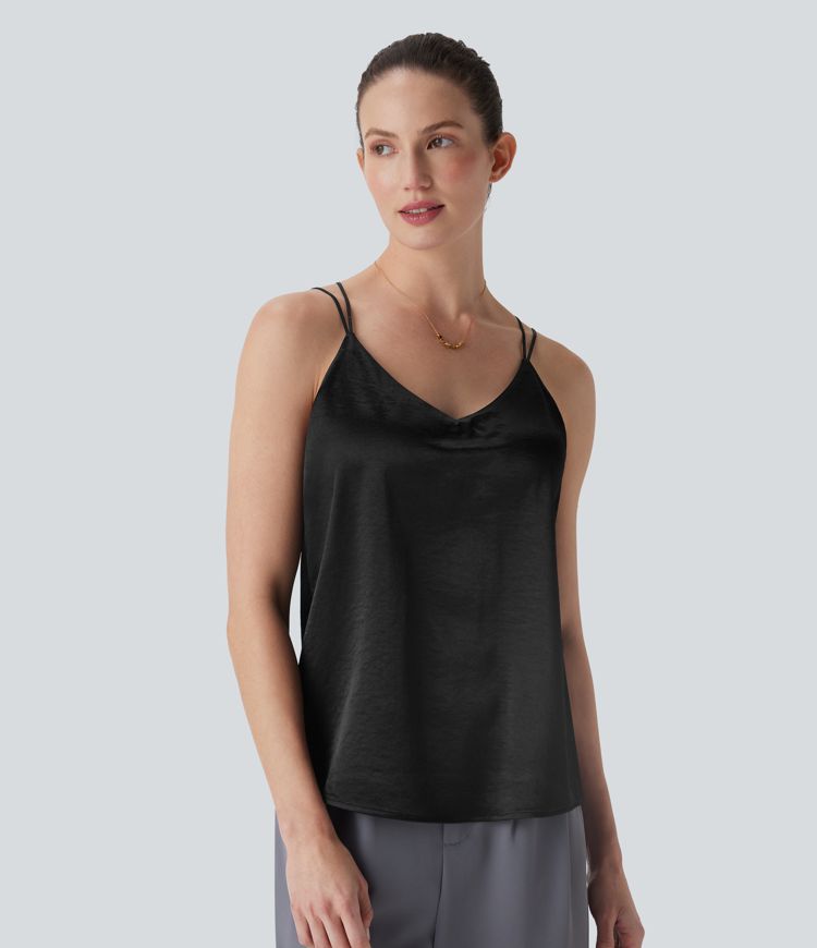 Satin Work Tank Top