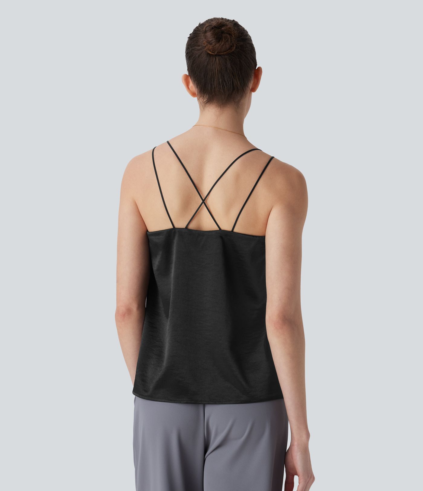 Satin Work Tank Top