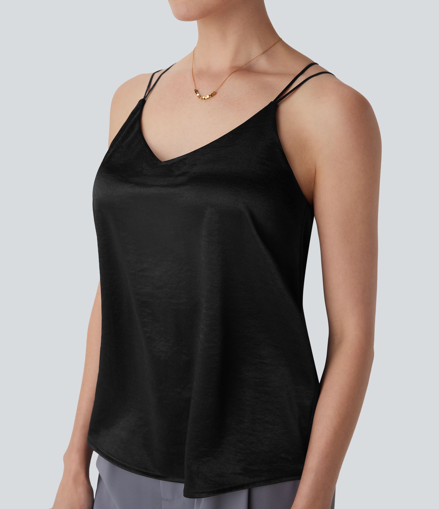 Satin Work Tank Top