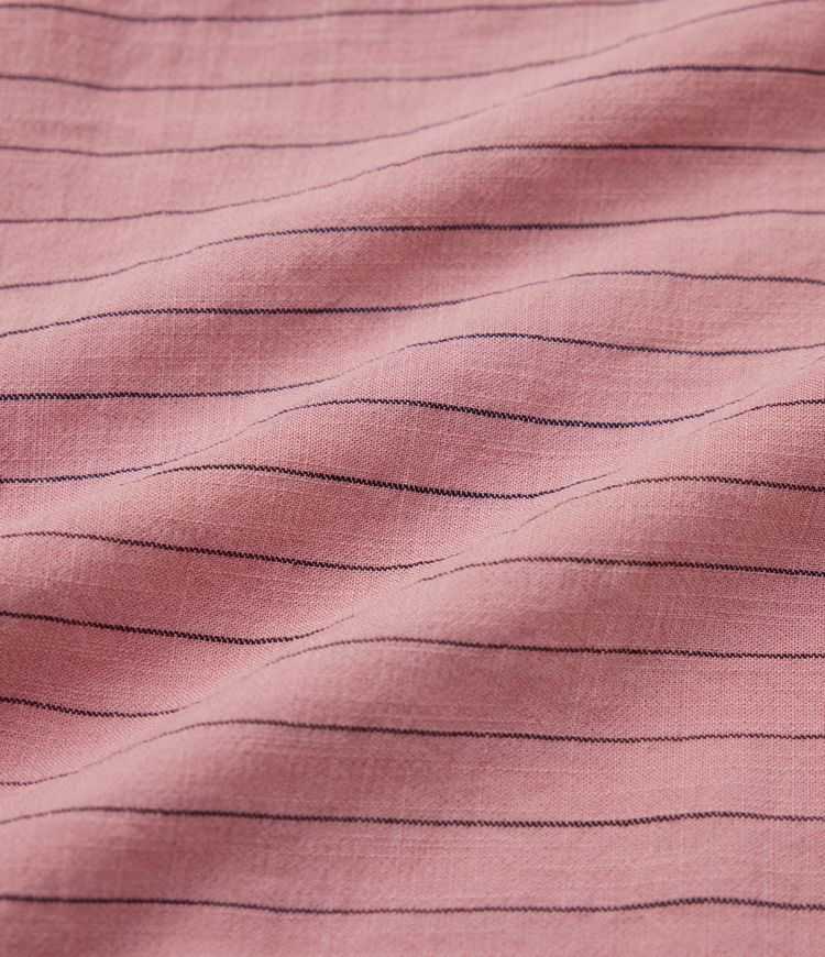 Low Rise Drawstring Wide Leg Stripe Casual Linen-Feel Pants with Pockets