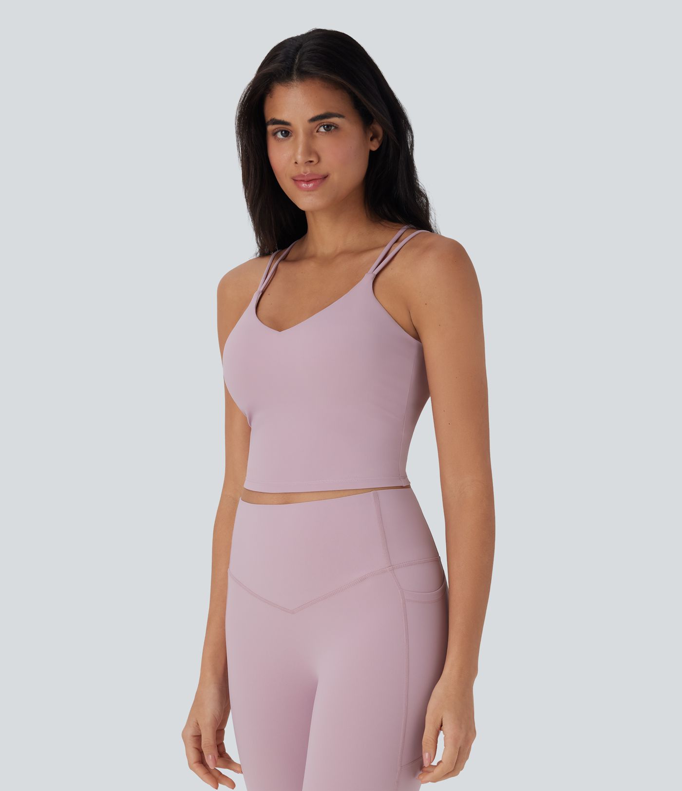 Halara UltraSculpt™ Cool Quick Dry Backless Cropped Yoga Tank Vest Top-UPF50+