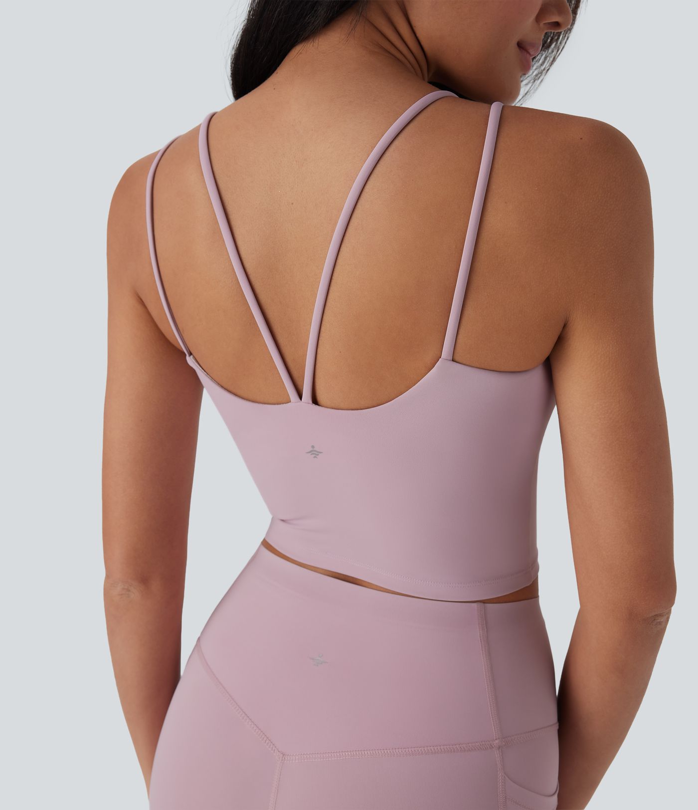 Halara UltraSculpt™ Cool Quick Dry Backless Cropped Yoga Tank Vest Top-UPF50+