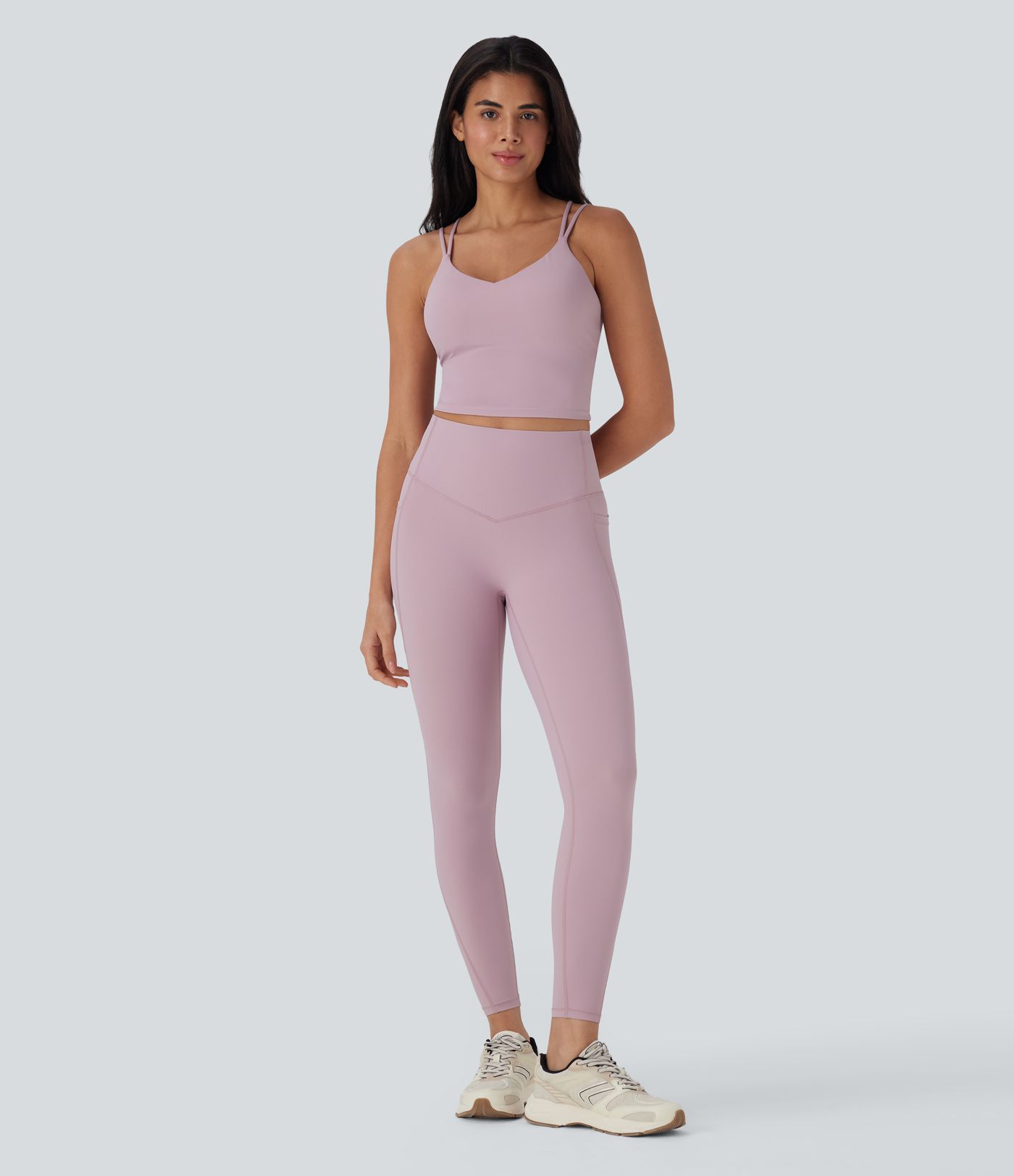 Halara UltraSculpt™ Cool Quick Dry Backless Cropped Yoga Tank Vest Top-UPF50+