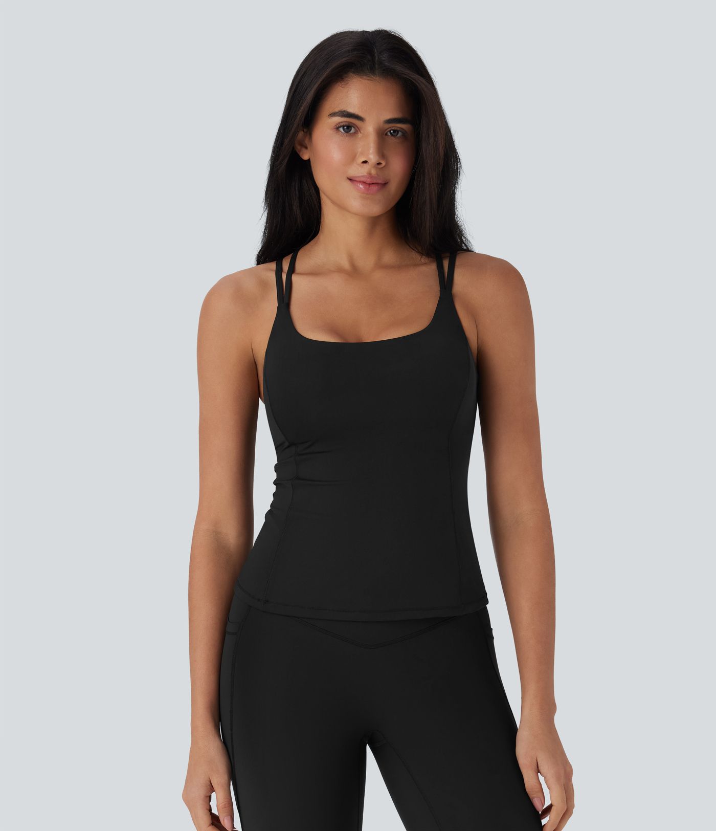 Halara UltraSculpt™ Cool Quick Dry Molded Cups Yoga Cami Top-UPF50+