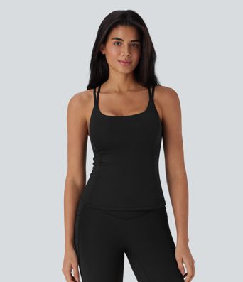 Halara UltraSculpt™ Cool Quick Dry Molded Cups Yoga Cami Top-UPF50+