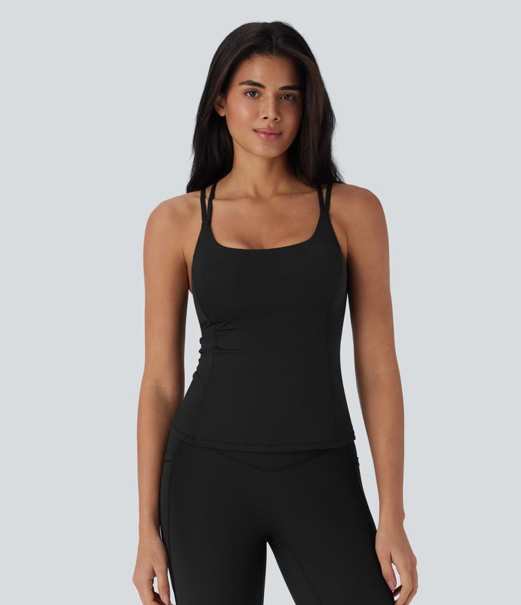 Halara UltraSculpt™ Cool Quick Dry Molded Cups Yoga Cami Top-UPF50+