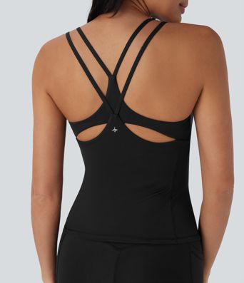 Halara UltraSculpt™ Cool Quick Dry Molded Cups Yoga Cami Top-UPF50+