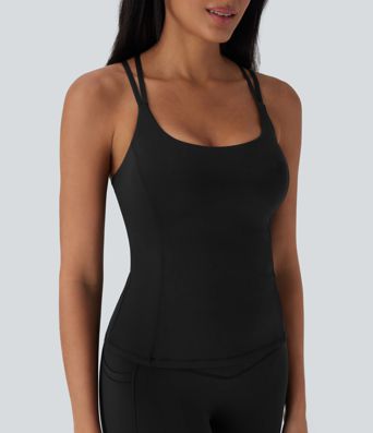 Halara UltraSculpt™ Cool Quick Dry Molded Cups Yoga Cami Top-UPF50+