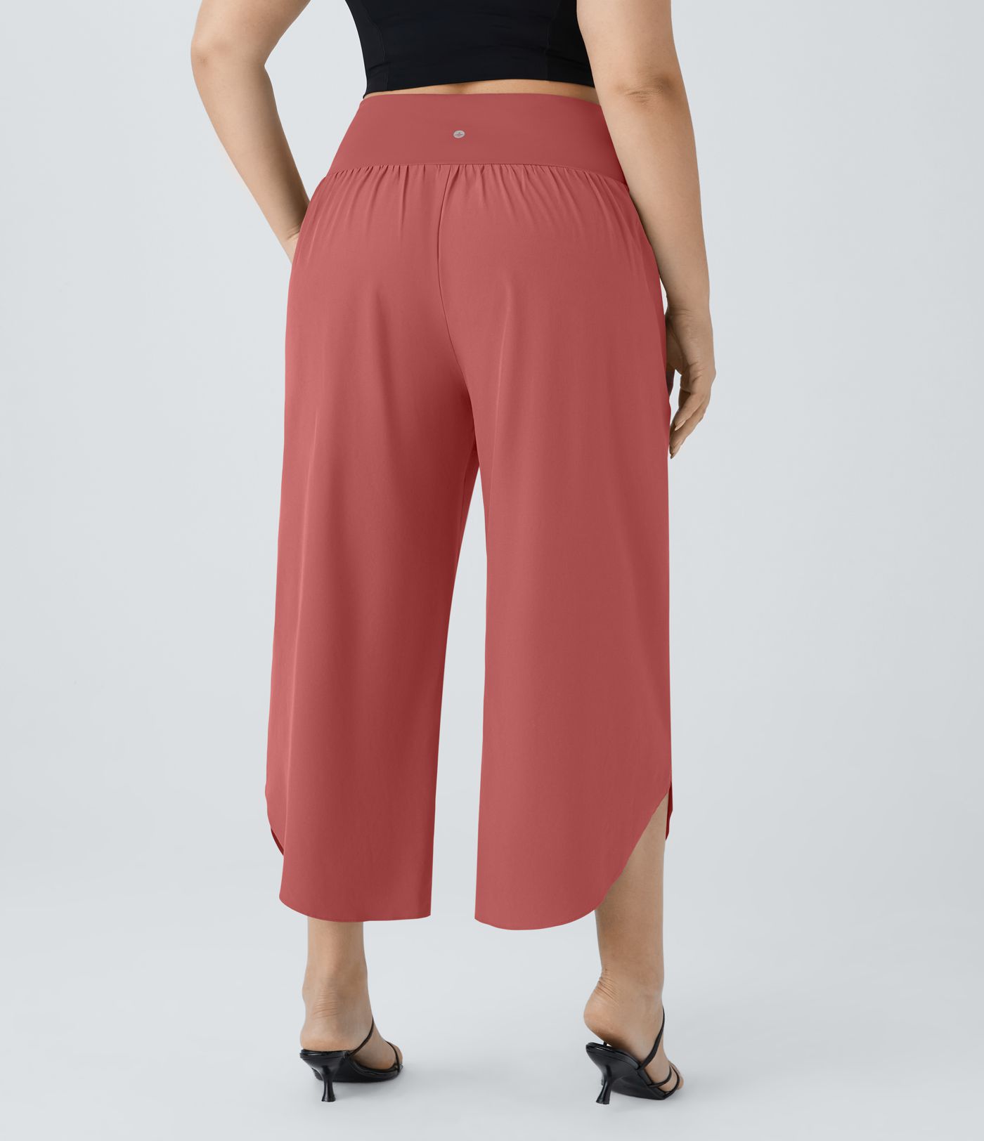 Breezeful™ High Waisted Crossover Pocket Quick Dry Plus Size Pants