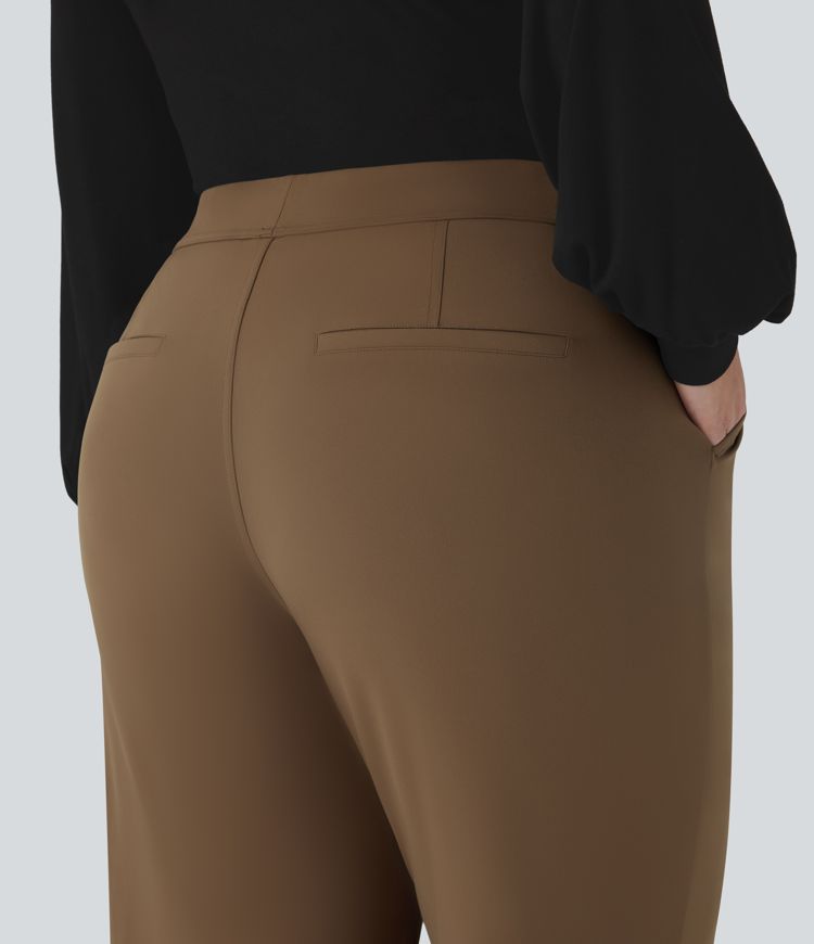 Halara Flex™ High Waisted Work Plus Size Flare Pants with Pockets