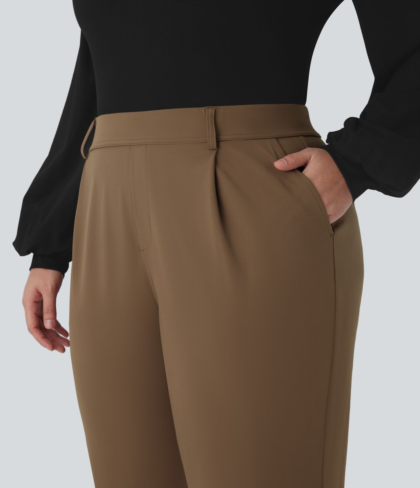 Halara Flex™ DayStretch High Waisted Work Plus Size Flare Pants with Pockets
