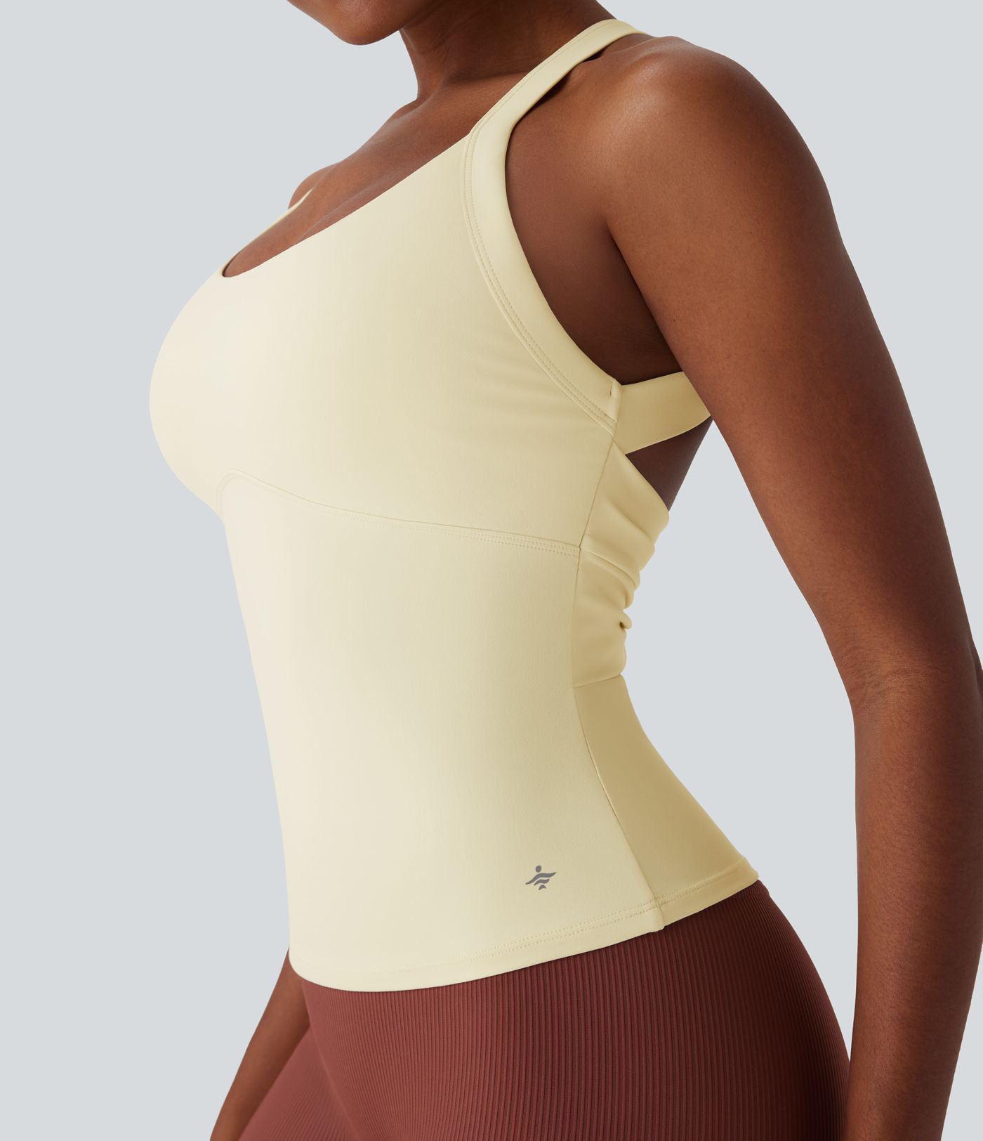 SoftlyZero™ Plush Cut Out Yoga Tank Top A-C Cups