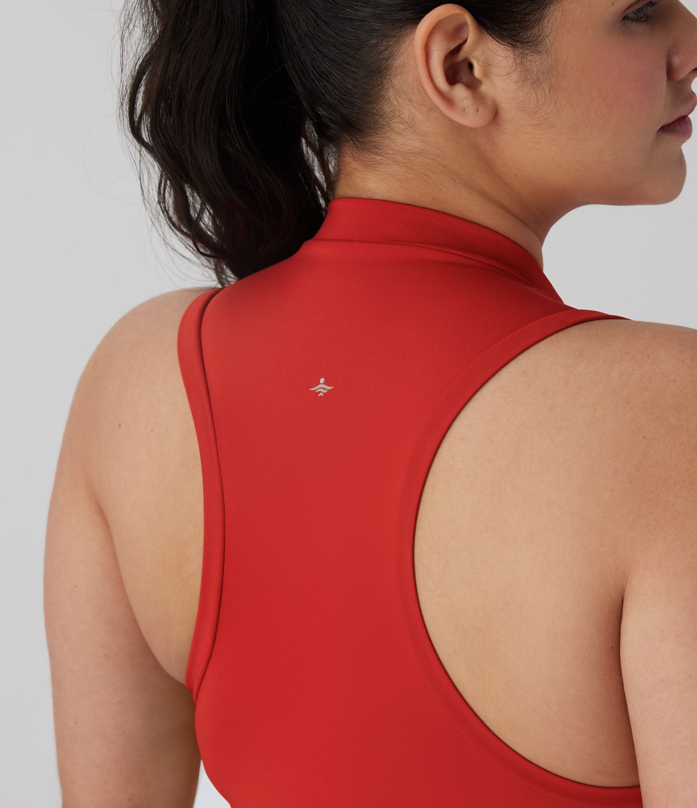 Zweiteiliges Mini-Tennis-Aktivkleid Plus-Size mit halbem Reißverschluss, Racerback und geteilter Seitentasche