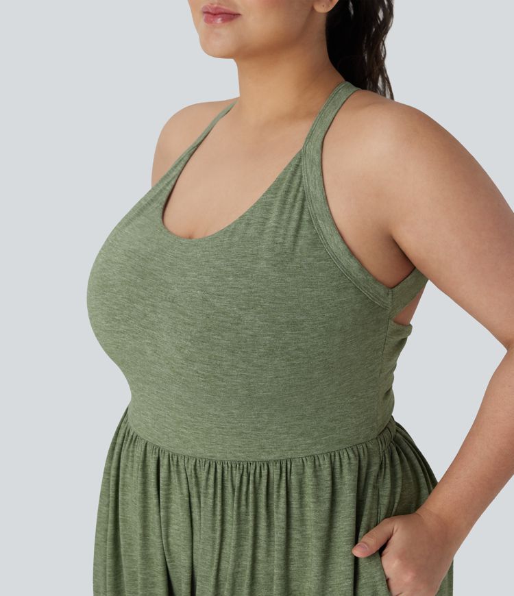 Harem Casual Plus Size Jumpsuit with Pocket-Easy Peezy Edition