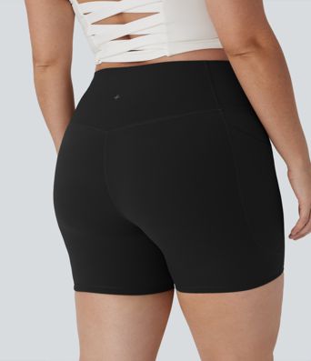 Short cycliste 12,5 cm d'entraînement gainant taille haute grande taille avec poches Halara UltraSculpt™ Short cycliste 12,5 cm d'entraînement gainant taille haute grande taille avec poches Halara UltraSculpt™