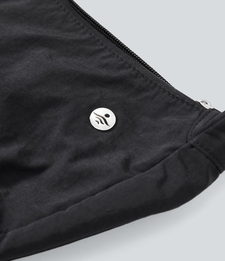 Halara Logo Zipper Casual Shoulder Bag