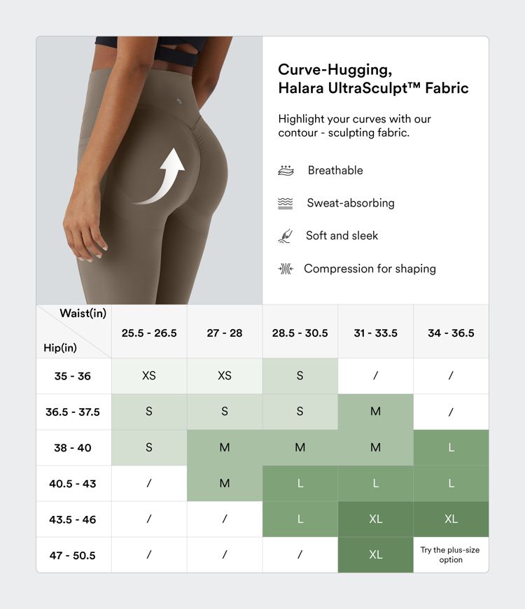Halara UltraSculpt™ High Waisted Scrunch Butt Lifting Tummy Control Shaping Training Leggings with Pockets