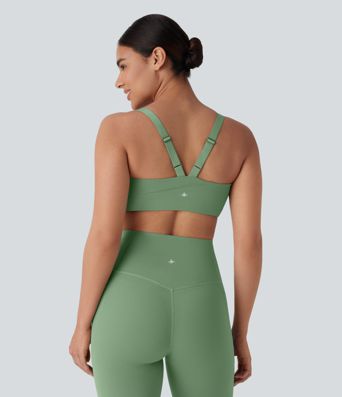 Halara UltraSculpt™ Soutien-gorge de sport à col en U à support moyen