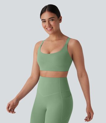 Halara UltraSculpt™ Soutien-gorge de sport à col en U à support moyen