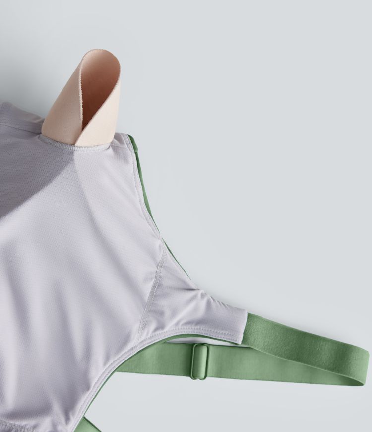 Halara UltraSculpt™ Soutien-gorge de sport à col en U à support moyen