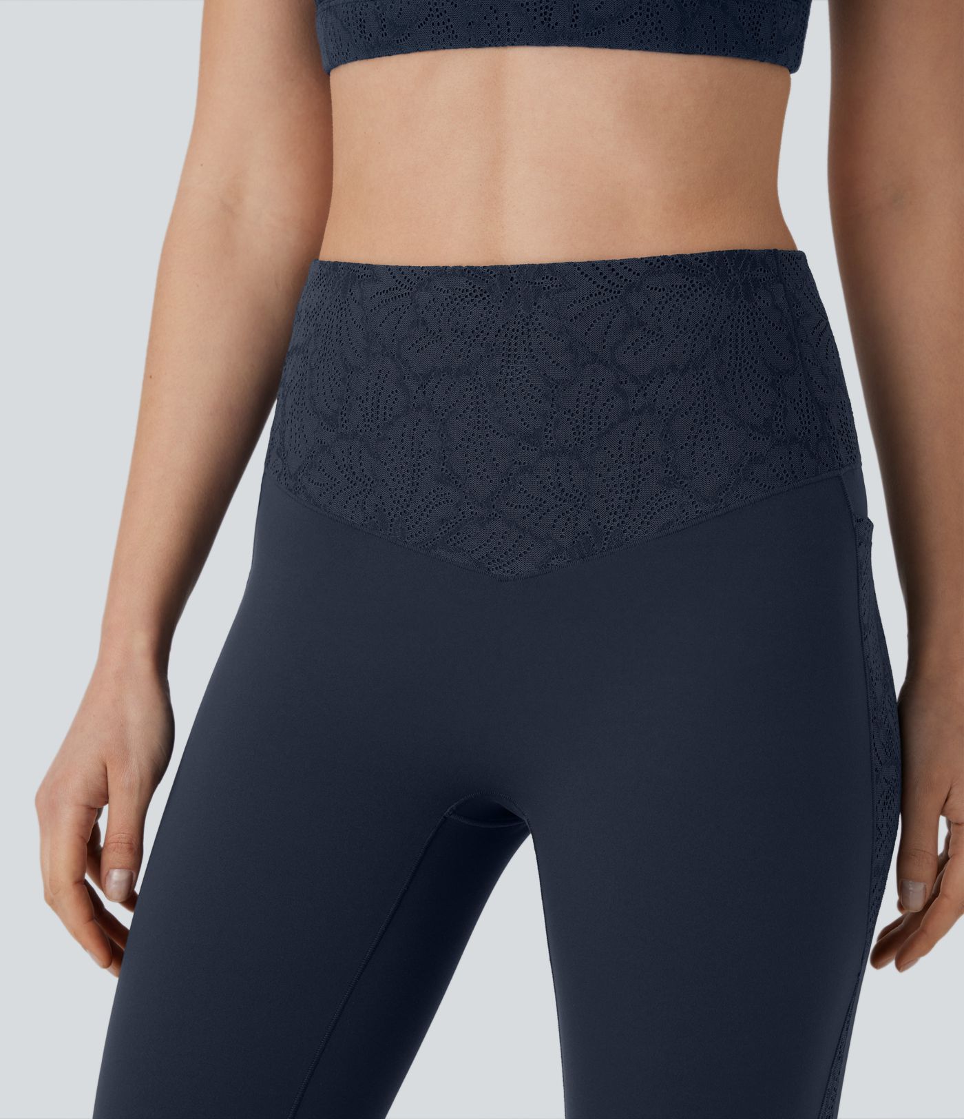 Short cycliste 17,5 cm d'entraînement gainant galbant taille haute avec poches Halara UltraSculpt™