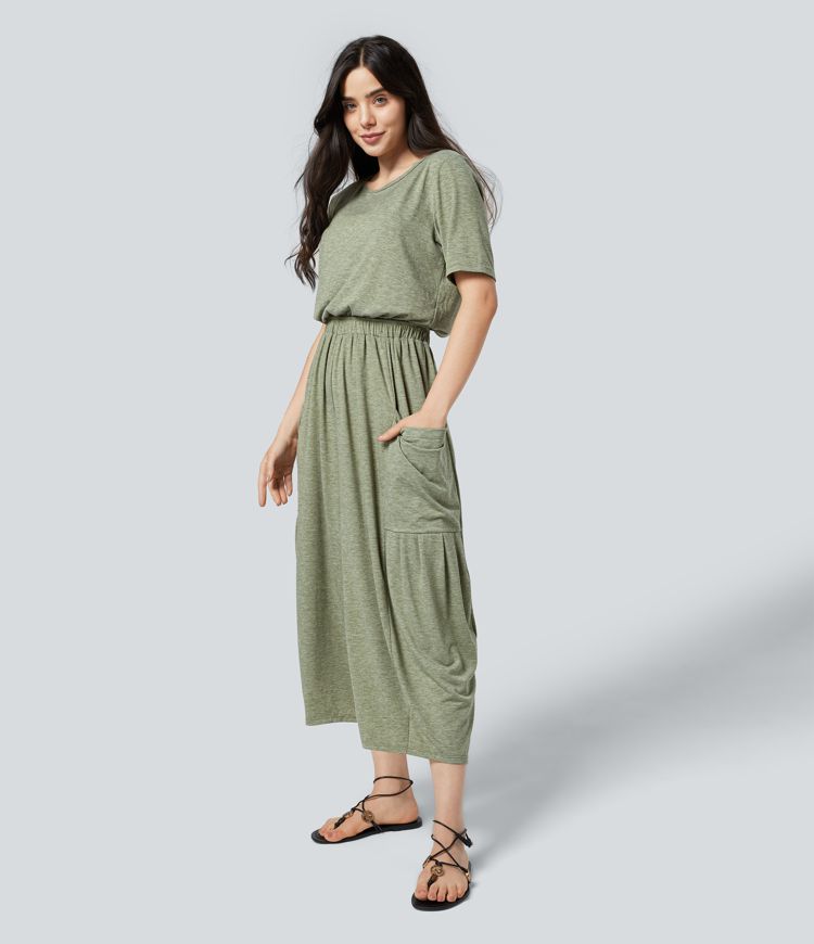 Pocket Relax Casual Jumpsuit