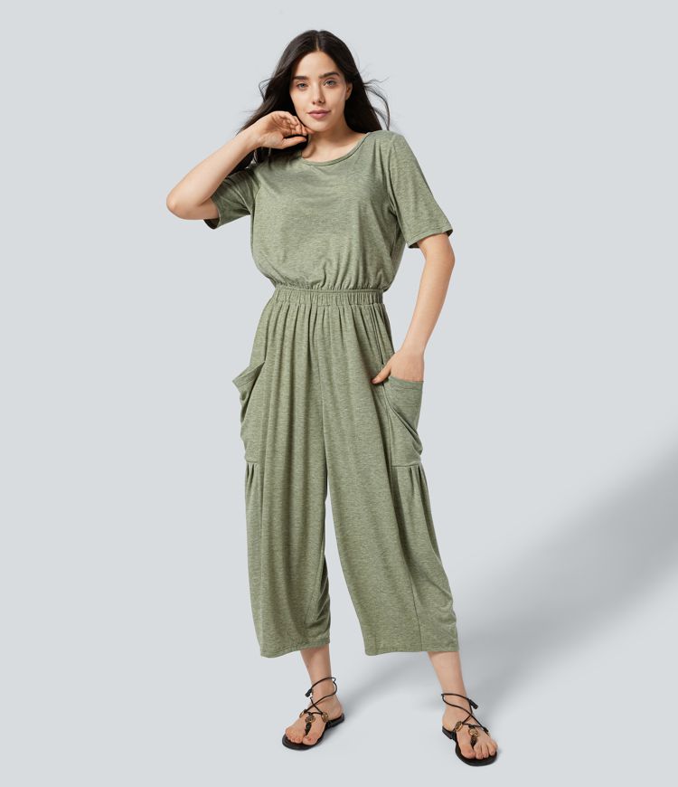 Pocket Relax Casual Jumpsuit