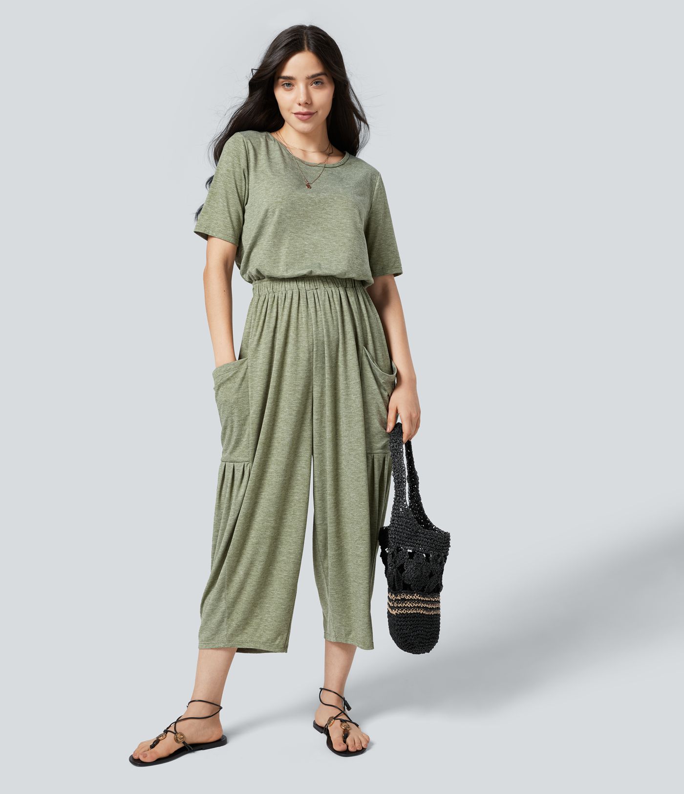 Pocket Relax Casual Jumpsuit