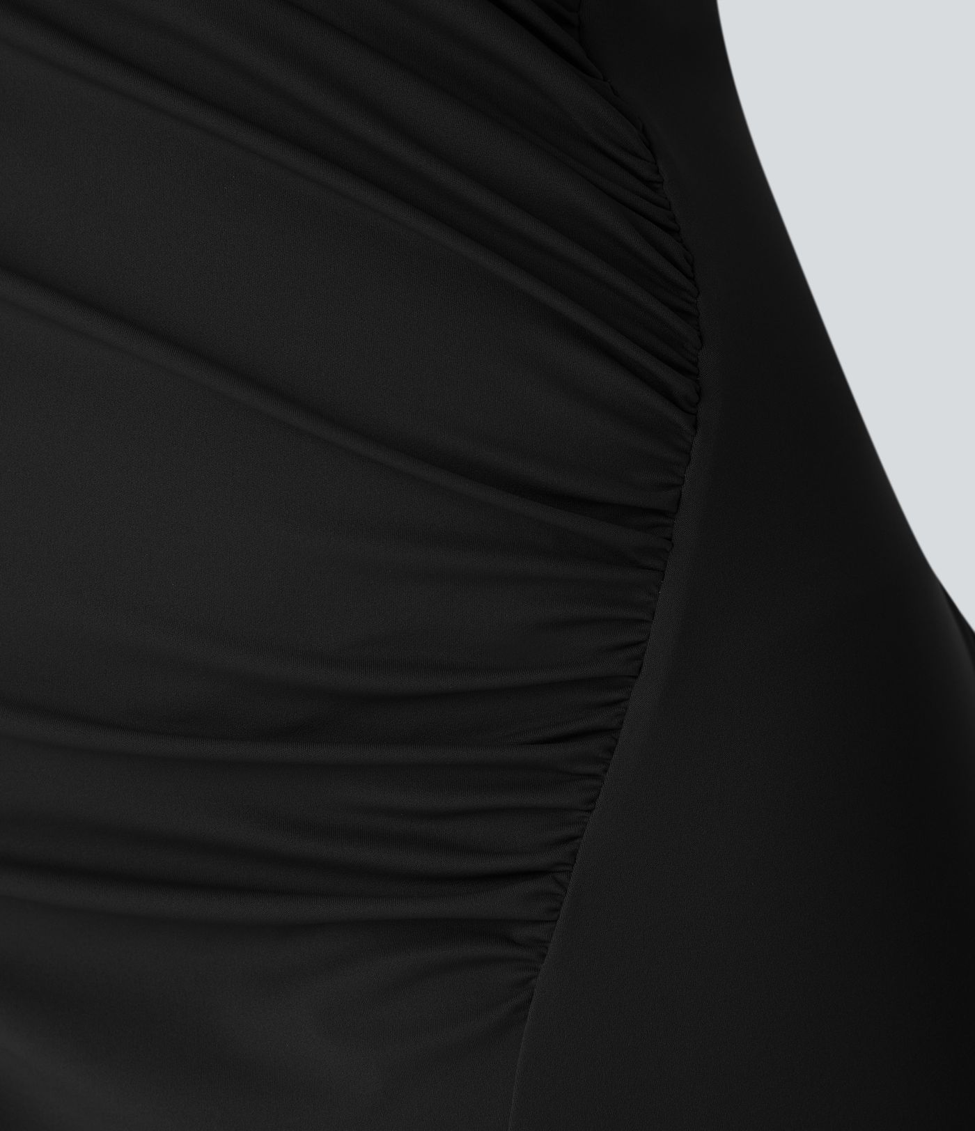 SoftlyZero™ Airy Crossover Ruched Lace Up Bodycon Cool Touch Plus Size Dress-UPF50+