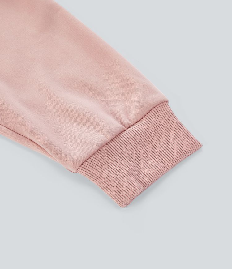 Ribbed Hooded Drawstring Drop Shoulder Corset Casual Sweatshirt