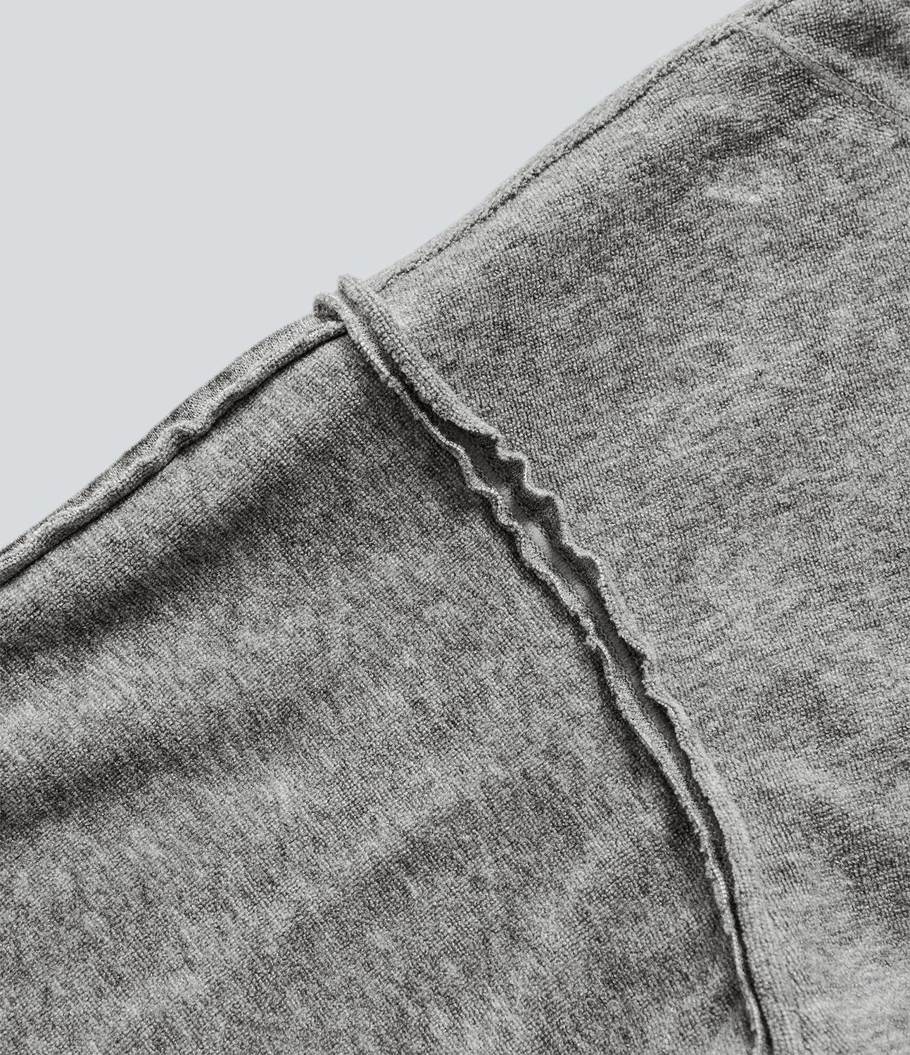 Sudadera cuello barco manga obispo ribete