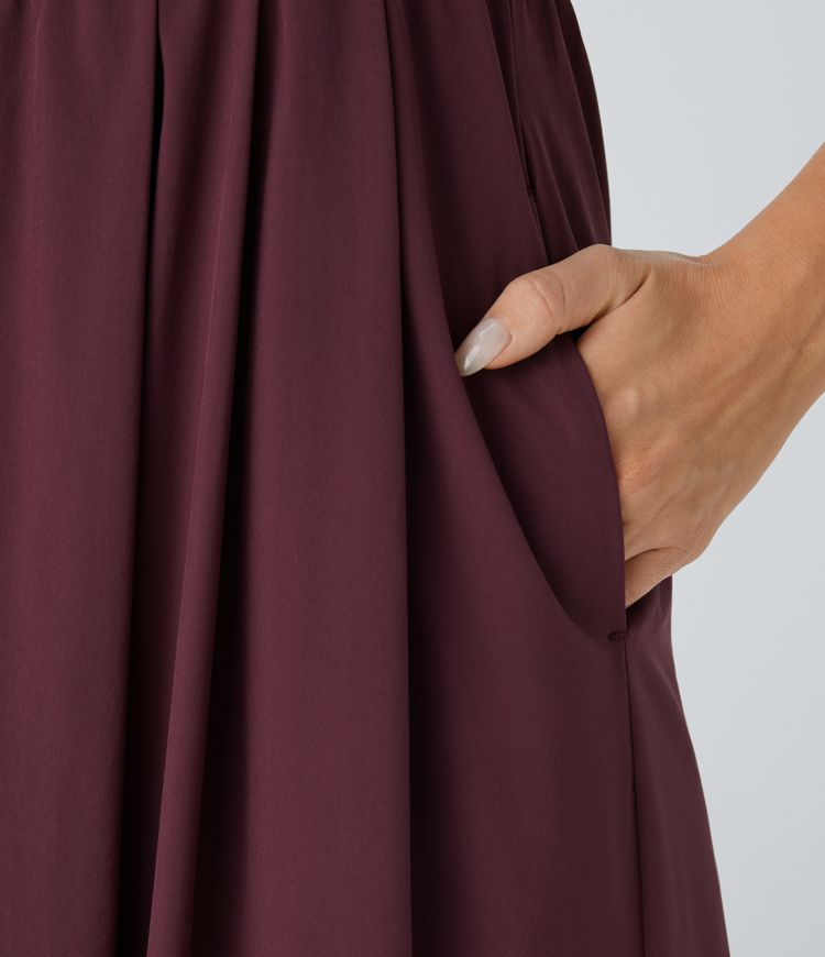 Breezeful™ Pocket Wide Leg Quick Dry Casual Slip Jumpsuit