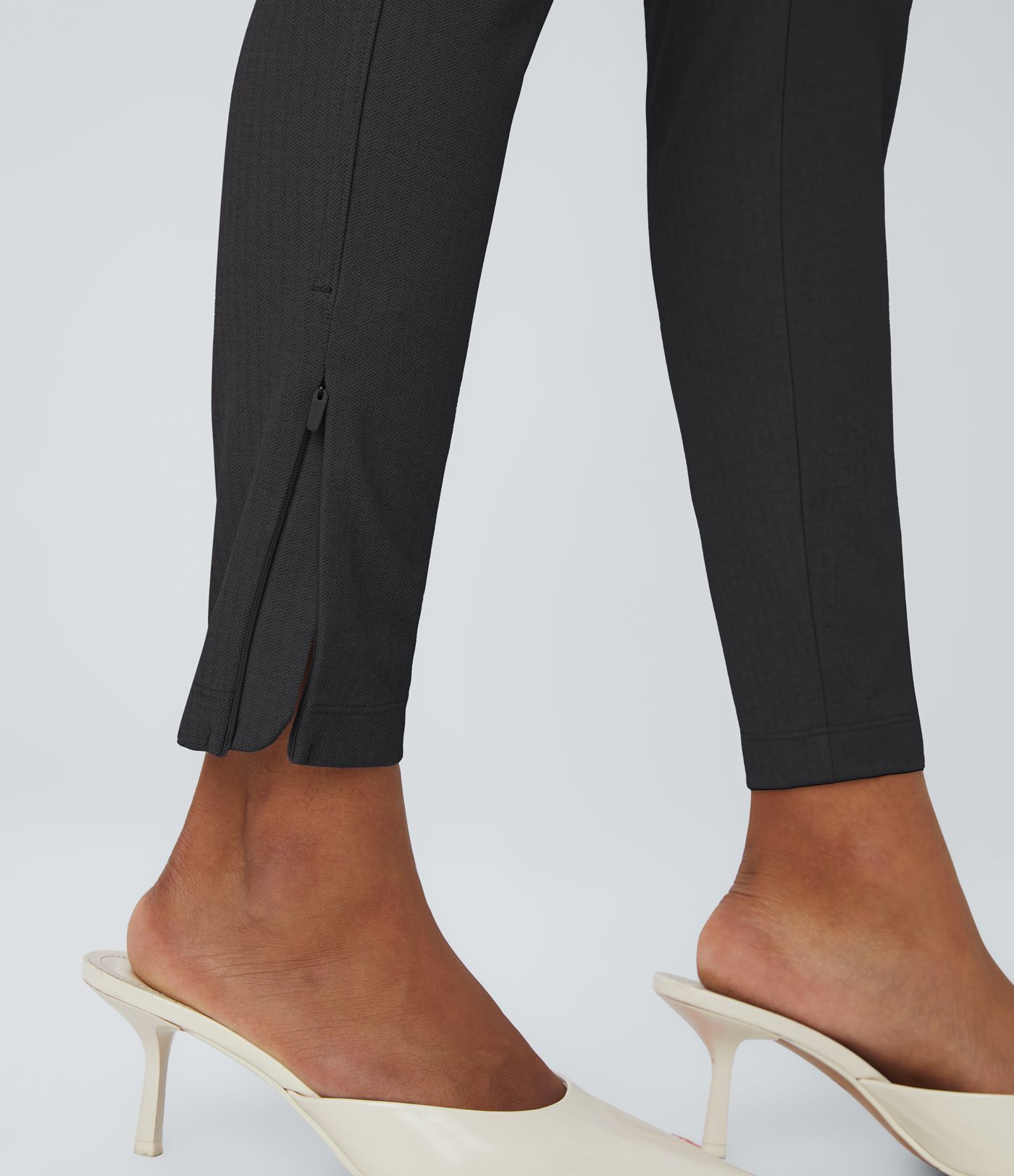 Pantalón Halara Flex™ oficina ajustado diseño espiga bolsillo trasero tiro alto