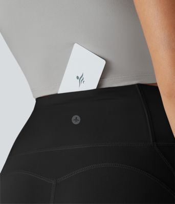 SoftlyZero™ Yogalegging met hoge taille en uitgesneden zakken - UPF50+