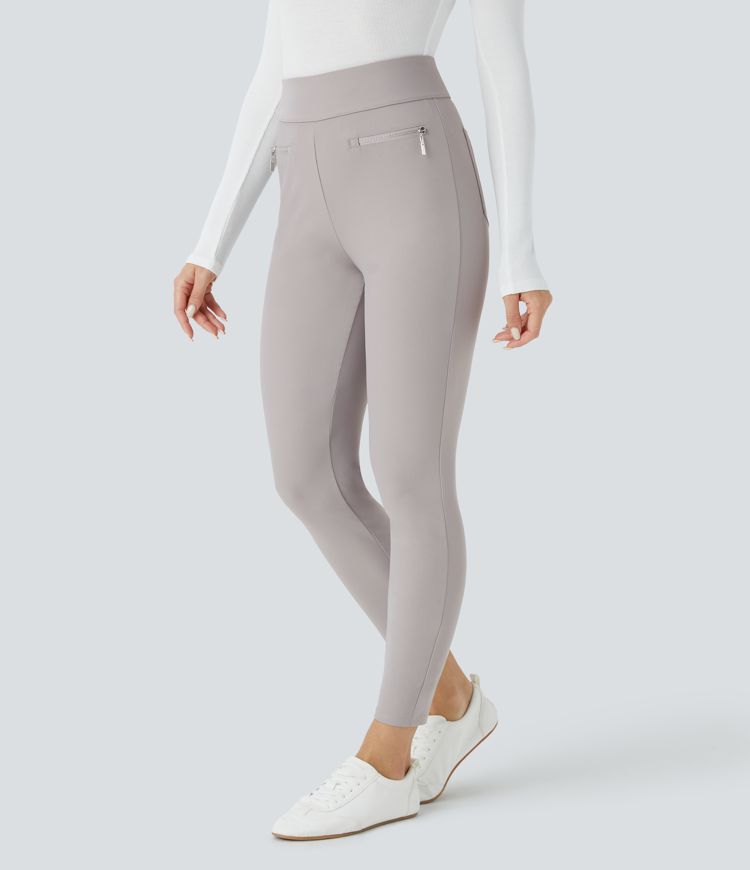 Halara Flex™ Pantalon Tailleur taille haute avec poches arrière latérales, en sergé