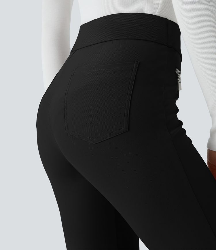 Halara Flex™ High Waisted Back Side Pocket Twill Work Trousers