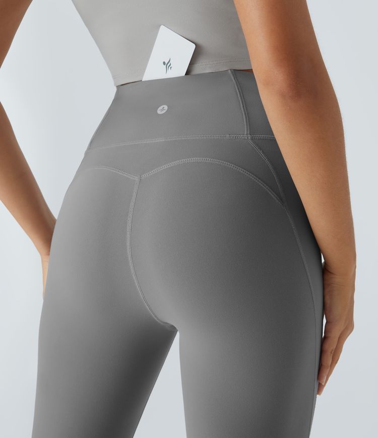 Softlyzero™ Leggings de Yoga Taille Haute avec Poche Arrière Découpée et Torsadée