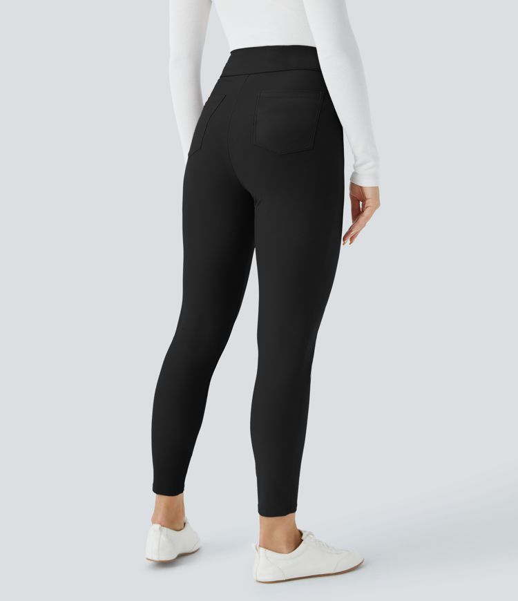 Halara Flex™ High Waisted Back Side Pocket Twill Work Trousers
